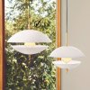 Závesná lampa CLAM 55 cm, biela/mosadz, Fritz Hansen
