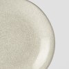 Veľký plytký tanier 25 cm bielo-sivý MIJ