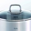 Nízky kastról VISEO 20 cm, strieborná farba, nerezová oceľ, Fissler