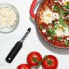 Škrabka na zeleninu GOOD GRIPS 18 cm, vrúbkovaná, čierna, plast, OXO