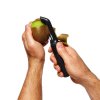 Škrabka na zeleninu GOOD GRIPS 18 cm, vrúbkovaná, čierna, plast, OXO