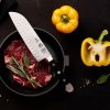 Nôž Santoku ALPHA POM 18 cm, čierny, Güde