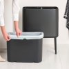 Dotykový odpadkový kôš BO TOUCH BIN 36 l, sebavedomá sivá, oceľ, Brabantia