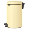 Pedálový odpadkový kôš NEWICON 12 l, žltý, oceľový, Brabantia