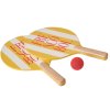 Sada na plážový tenis FRESCOBOL, súprava 3 ks, žltá, Printworks