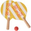 Sada na plážový tenis FRESCOBOL, súprava 3 ks, žltá, Printworks