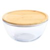 Nádoba na uchovávanie potravín PKV-011 770 ml, sklo/bambus, Pebbly