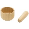Mažiar s tĺčikom NBA094 12 cm, hnedá, bambus, Pebbly