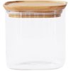 Nádoba na uchovávanie potravín PKV-005 800 ml, sklo/bambus, Pebbly