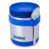 Box na obed ZUPPA 415 ml, modrá, nerezová oceľ, Yumbox