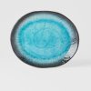 221858 1 jidelni talir sky blue 24 x 20 cm oval modra keramika mij