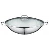 Wok panvica s pokrievkou a plochým dnom Macao WMF 36 cm