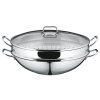Wok panvica s pokrievkou a plochým dnom Macao WMF 36 cm