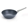 Wok DIAMOND LITE PRO 26 cm, rukoväť z nerezovej ocele, titán, WOLL
