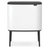 Dotykový odpadkový kôš BO 3 x 11 l, biela, Brabantia
