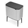 Dotykový odpadkový kôš BO 11 + 23 l, matná oceľ, Brabantia