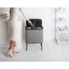 Dotykový odpadkový kôš BO TOUCH BIN 11 + 23 l, minerálna sivá, Brabantia