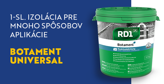 Botament RD 1, hydroizolácia pre mnoho použití