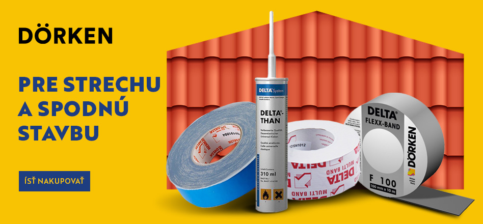 Dörken - poistné hydroizolácie pre šikmé strechy, ochrana izolácie spod
