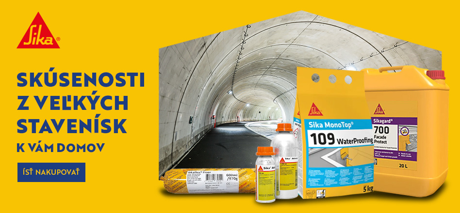 SIKA - Produktové rady Sika zahŕňajú vysoko kvalitné prísady do betónov, špeciálne malty, ochranné nátery na betón, tmely a lepidlá, systémy na zosilňovanie nosných konštrukcií, priemyselné podlahy ako aj strešné a hydroizolačné systémy.