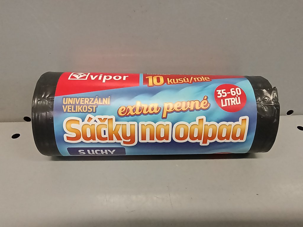 Sáčky do košů 35-60 l, 10ks Extra pevné s uchy