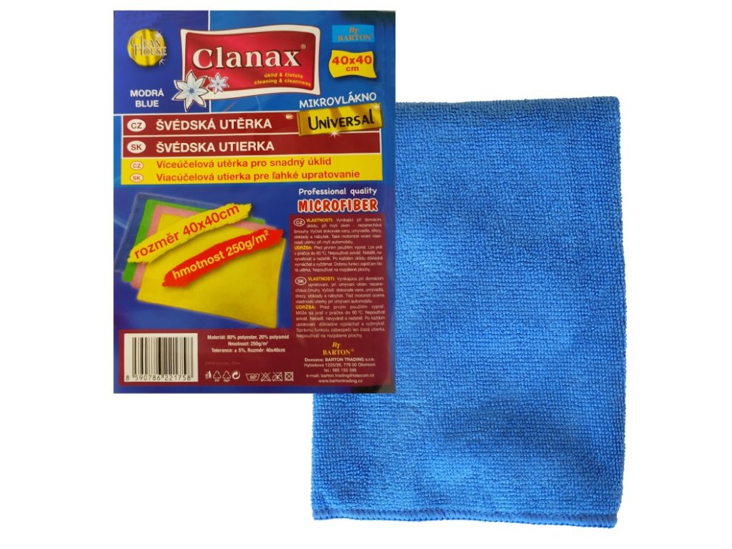 svedska uterka univerzal 40x40 250g modra