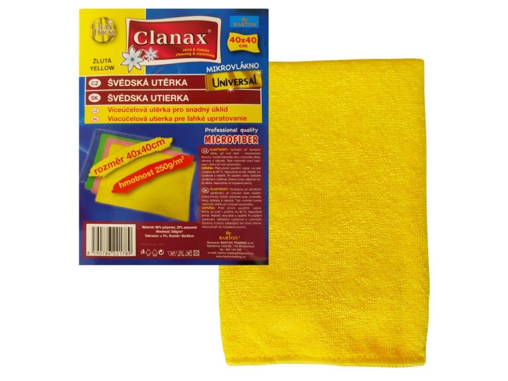 svedska uterka univerzal 40x40 250g zluta
