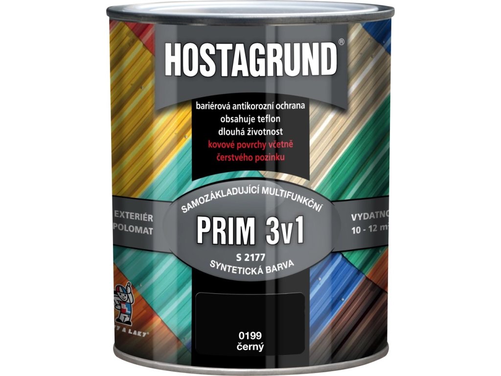 hostagrund s2177 prim 3v1 cerny 600ml
