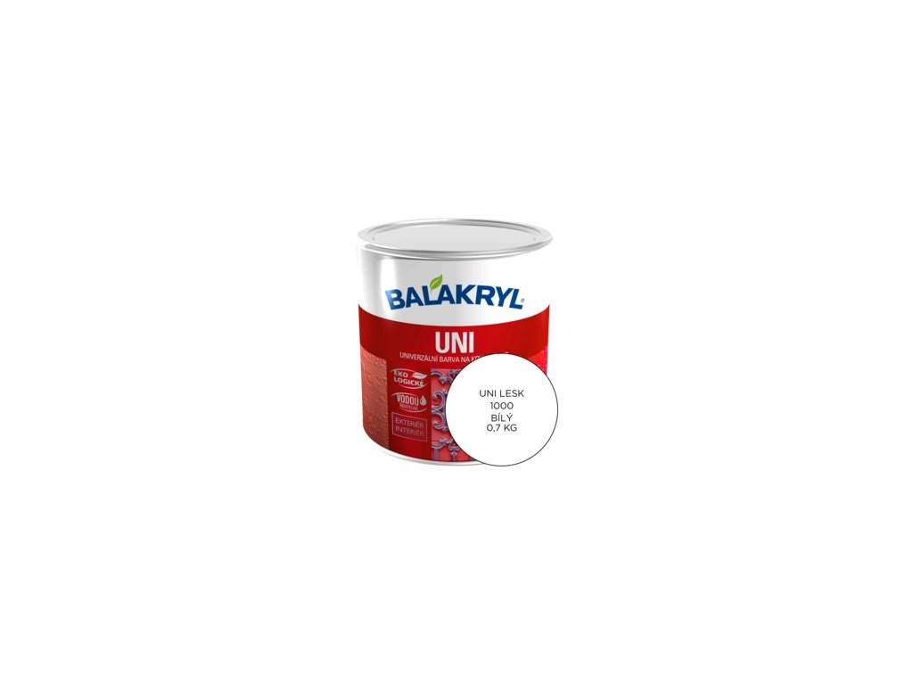 balakryl Uni lesk bily 700g