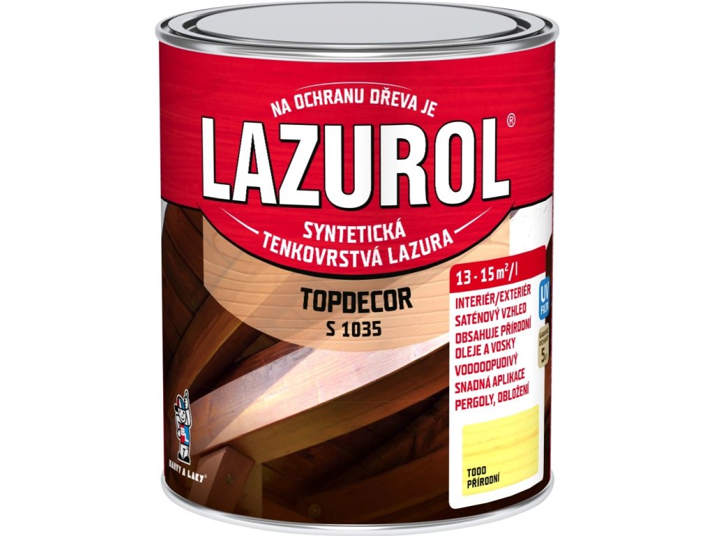 lazurol topdecor s1035 prirodni 750ml