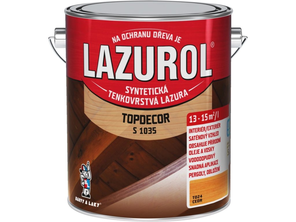 lazurol topdecor s1035 cedr 2500ml