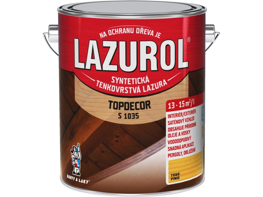 lazurol topdecor s1035 pinie 2500ml