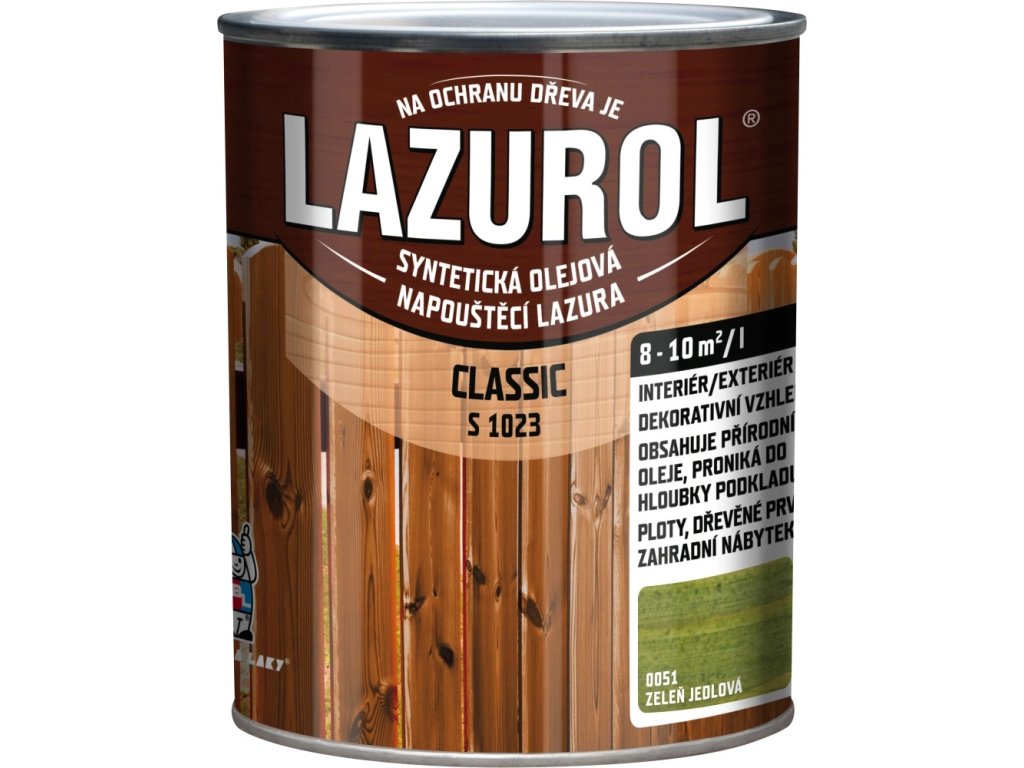 lazurol s1023 classic 0051 zelen jedlova 750ml