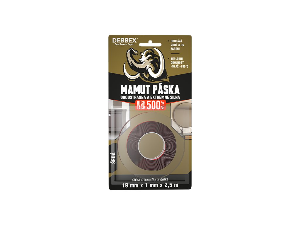 MAMUT Oboustranna paska extremne silna HIGH TACK