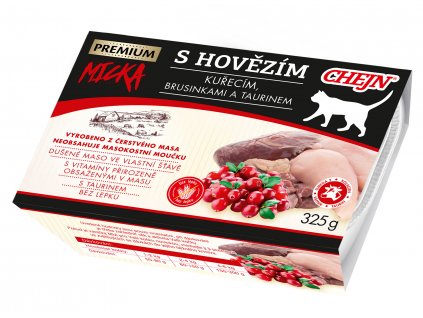 Chejn - MICKA vanička pro kočky s hovězím 325g