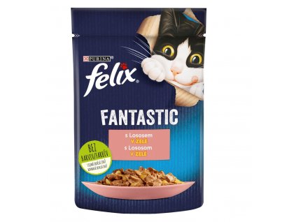 FELIX Fantastic kapsička Adult s lososem v želé 85g