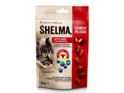 shelma snack gf kocka polstarky hovezi boruvka 60g