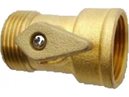 konektor s ventilem3 4 mosaz