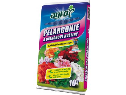 Substrát pro pelargonie a balk. květiny  10 l