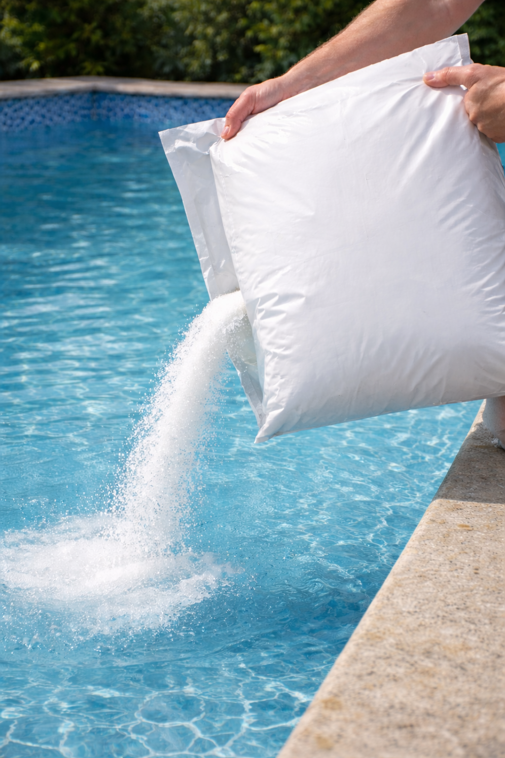 Kolik soli do bazénu? Správné dávkování krok za krokem