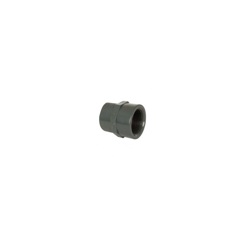 Mufna with thread - PVC adapter 50/40 mm gluing/internal thread 1 and 1/2" (6/4")