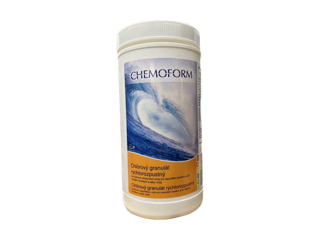 Chlorový granulát rychlorozpustný 1kg - chloršok, CHEMOFORM