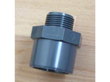 Nipl - PVC adapter 50/40 mm gluing/ external thread 1"