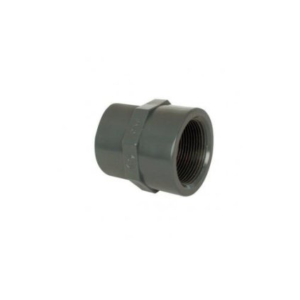Mufna with thread - PVC adapter 50/40 mm gluing/internal thread 1 and 1/2" (6/4")