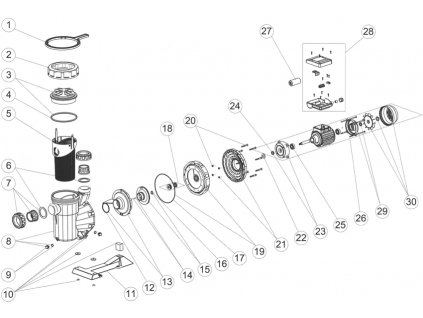 AstralPool Victoria Plus Silent Pump spare parts