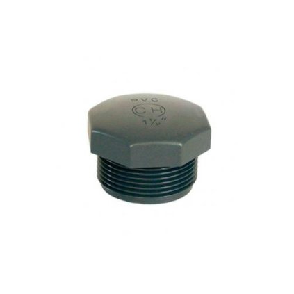 PVC cap 1 and 1/4" (5/4") external - external thread