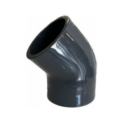 PVC elbow - 45° angle - 90mm