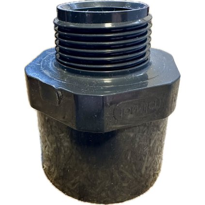Nipl - přechodka PVC 50/40 mm lepení/ vnější závit 1"