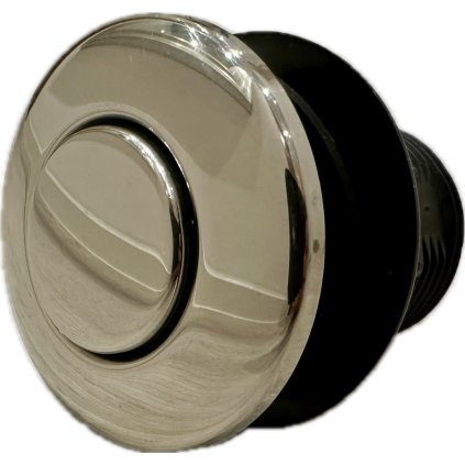 Pneumatic counter-current switch - chromed, straight