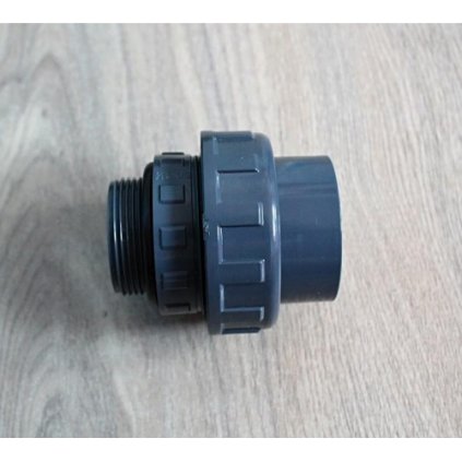 PVC tvarovka - Šroubení 50 x 1 1/2“ ext., s o-kroužkem